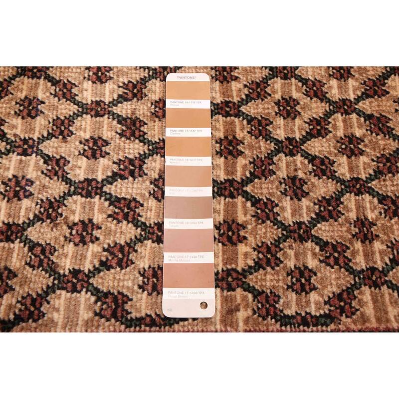 ECARPETGALLERY Hand-knotted Andelz Light Brown Wool Rug - 3'7 x 9'5