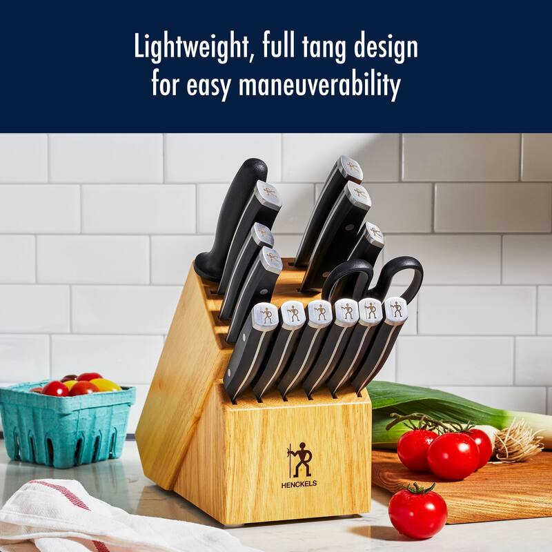 Henckels Refined 15-pc Knife Block Set - Brown