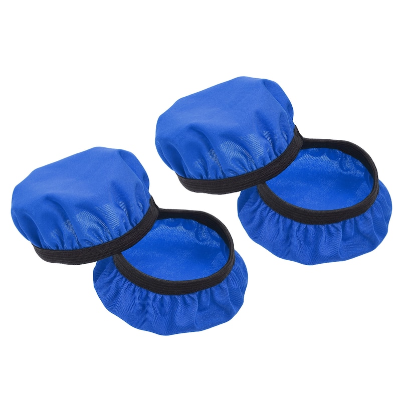 2 Pairs Blue Fabric Headphone Covers, Fits 3.54"-4.33" Earphones