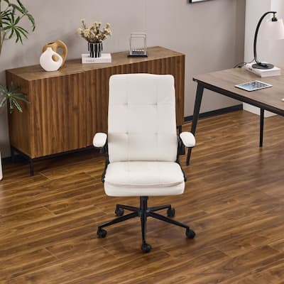 25.6 Inch Adjustable Armrest Dual Purpose Leg Swivel Office Chair With Spikes