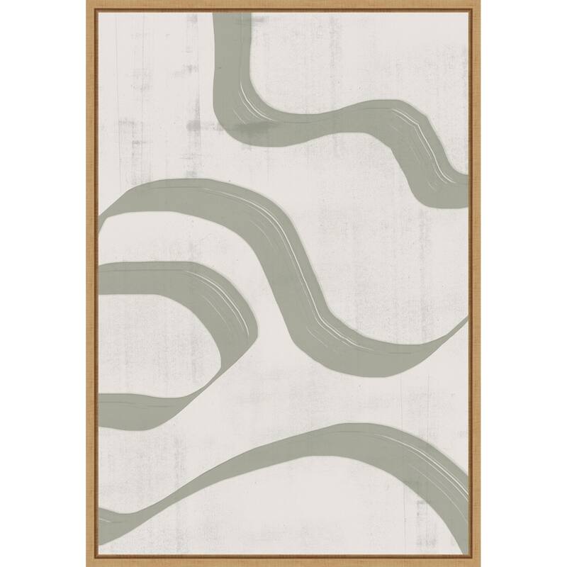 Curving Streamlines by THE MIUUS STUDIO (23 x 33 in.), Framed Canvas Wall Art Print