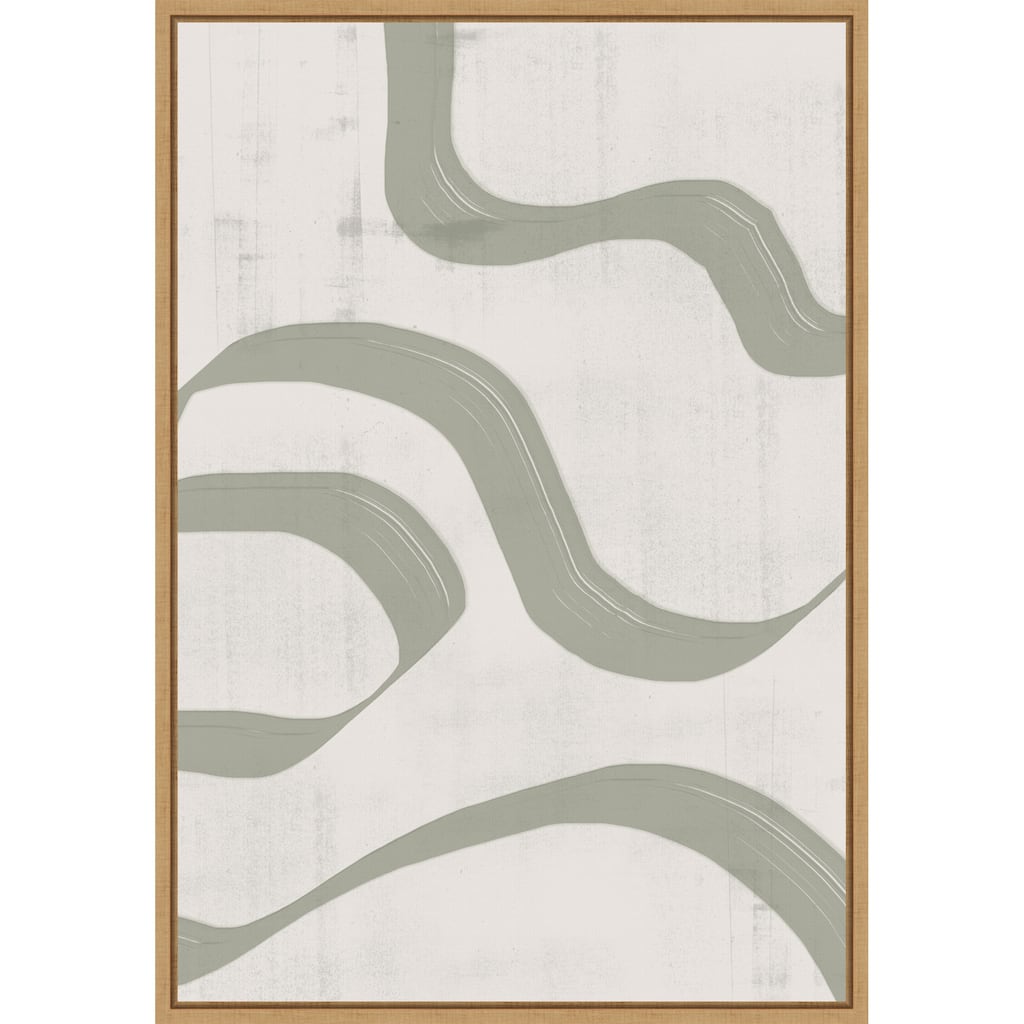 Curving Streamlines by THE MIUUS STUDIO (23 x 33 in.), Framed Canvas Wall Art Print