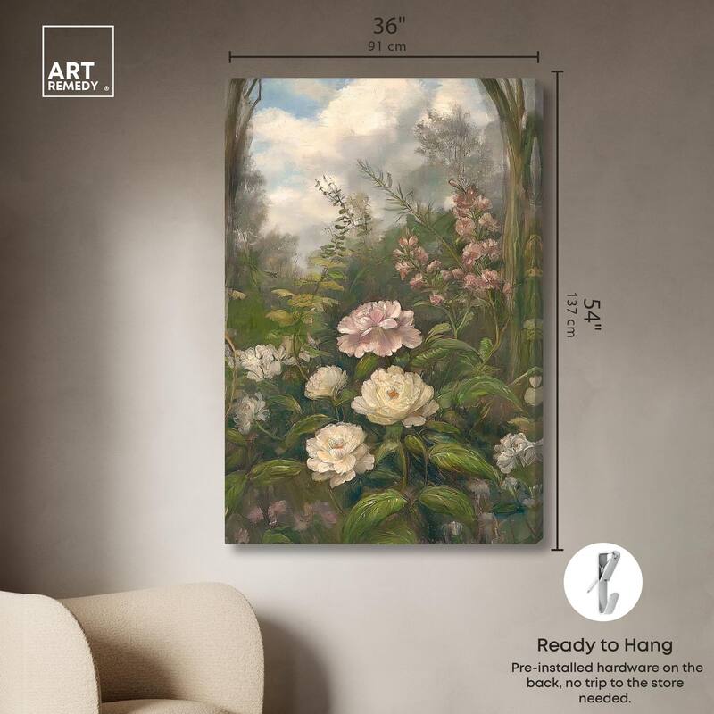 Woodland Bloom Canvas by Art Remedy, Gallery Wrapped