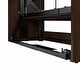 preview thumbnail 16 of 39, Bestar Pur Full Murphy Bed with Shelving Unit (84W) in Chocolate