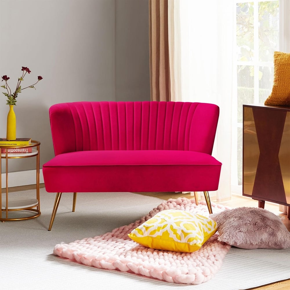 Delicia 3 Piece High-Quality Velvet Fabric Living Room Set with Sturdy Legs by HULALA HOME