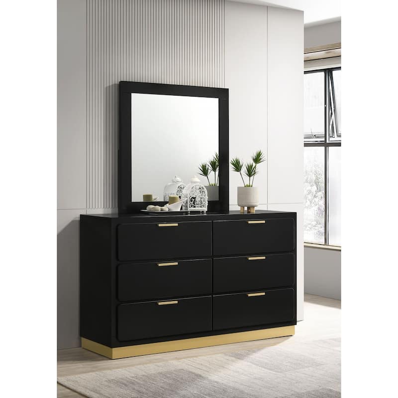 Caraway Contemporary Wood 6-drawer Dresser