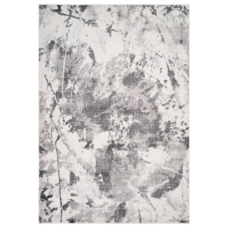 HomeRoots Abstract Modern Rectangle Area Rug