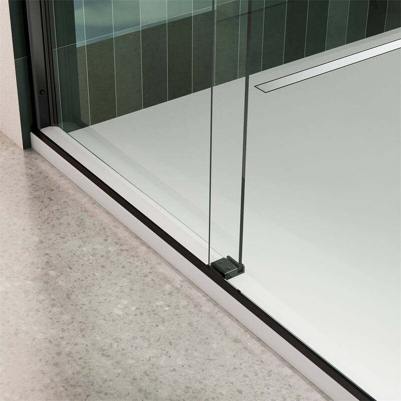 Bathroom Glass Shower Sliding Door with 5/16" Tempered Glass