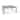 Hamilton 42" x 82" Rectangular Balcony Table - 42" x 82" Rectangular