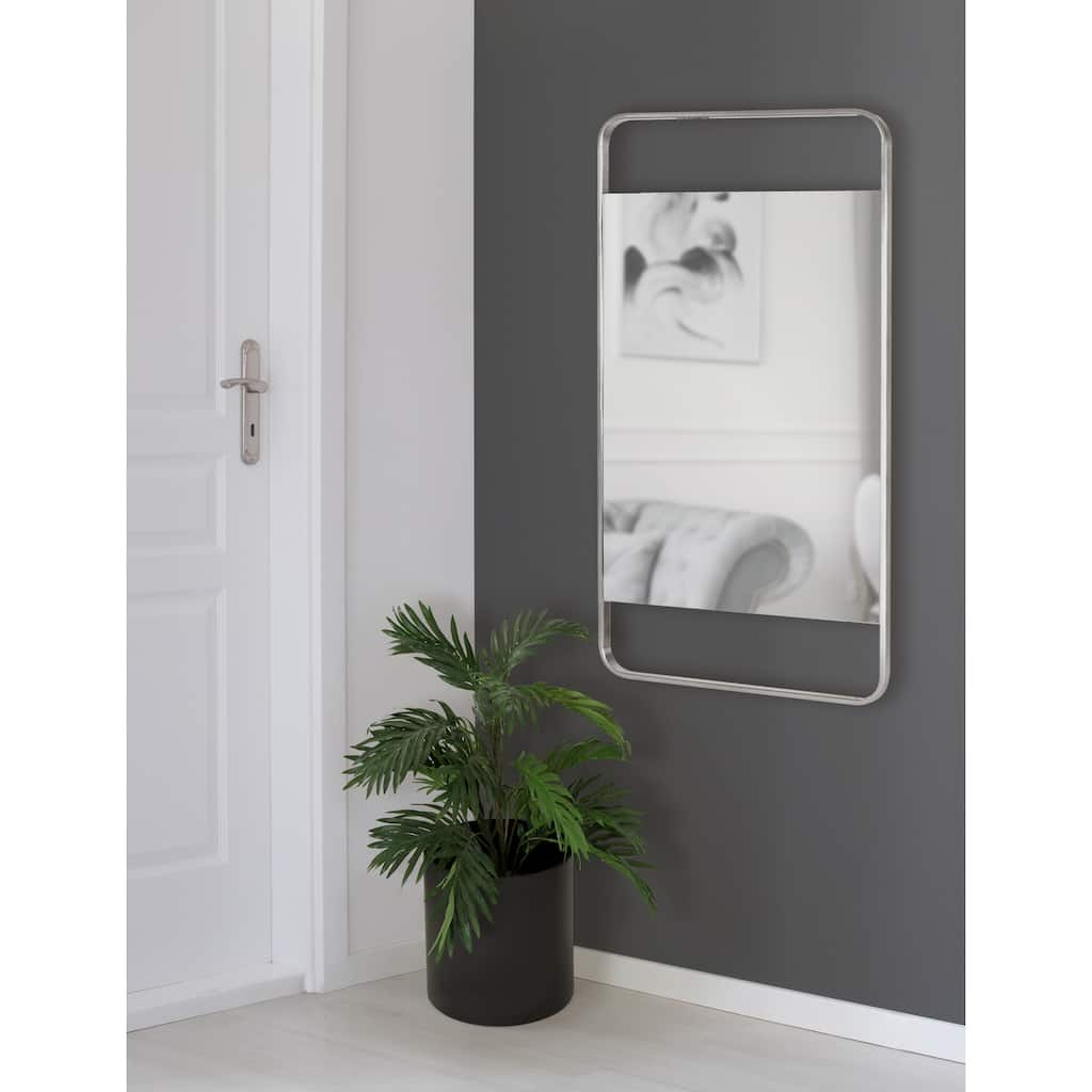 Kate and Laurel Nobles Radius Corner Framed Mirror