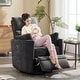 preview thumbnail 55 of 68, HOMYKA Power Rocker Swivel Recliner with USB and Type-C Ports