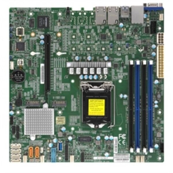 Supermicro Motherboard MBD-X11SCM-F-B Core i3 LGA1151 C246 PCI Express SATA Micro-ATX 128GB DDR4 Bulk Pack - Pictured. Opens flyout.
