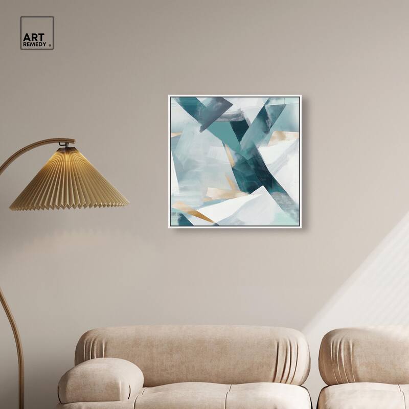 Cerulean Shard Canvas by Art Remedy