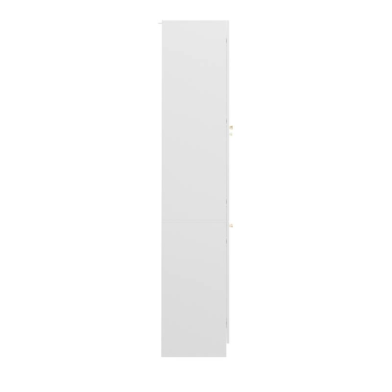 Curio Display Cabinet, Storage Shelves with 6 Glass Door - 78.7"H