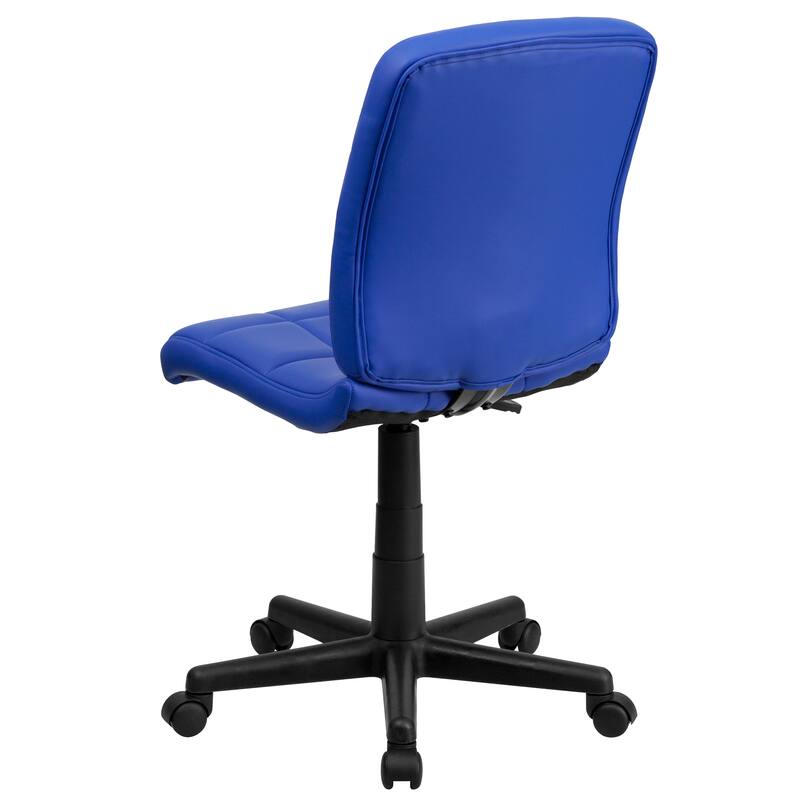 Mid-Back Quilted Vinyl Swivel Task Office Chair