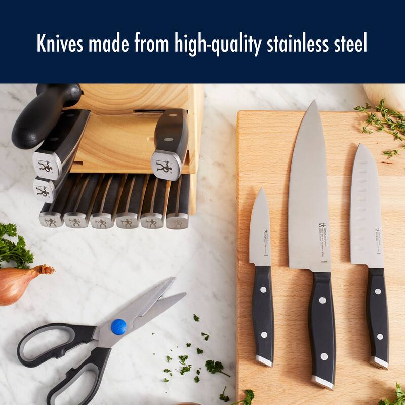 Henckels Refined 15-pc Knife Block Set - Brown