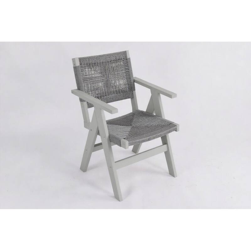 Rossetta All-Weather Outdoor Hemp Cordage Woven Seating with Stable Structure