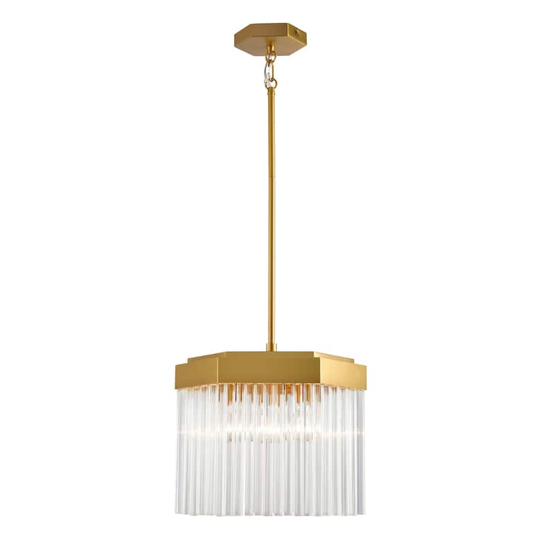 Artcraft Emma 3-Light Pendant - Brushed Brass