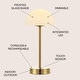 preview thumbnail 12 of 31, JONATHAN Y Eliza 24.75" Industrial Designer Metal LED Task Lamp with USB Charging Port, Black - 12.5"