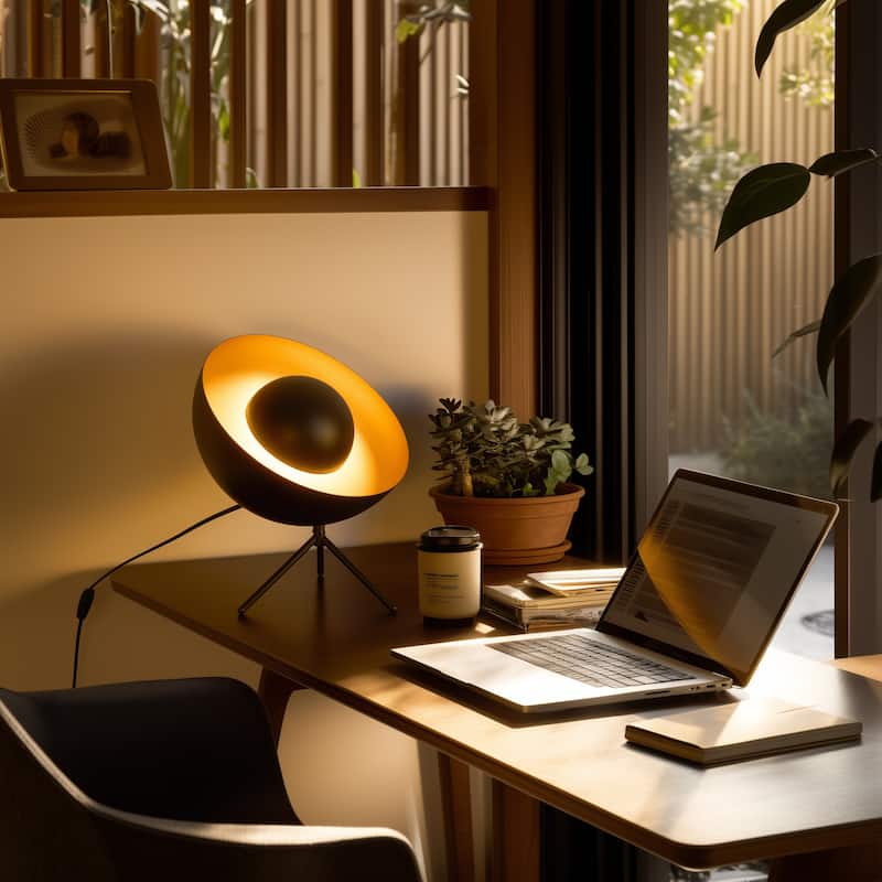 Mid Century Satellite Radar Table Lamp