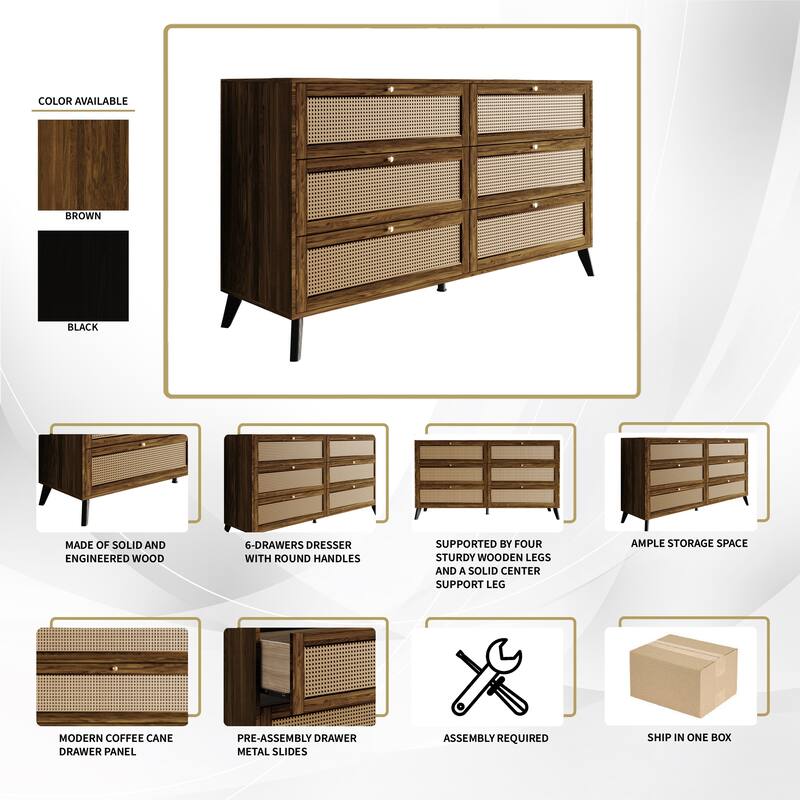 CraftPorch Mid-Century Modern Dresser