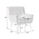 preview thumbnail 14 of 12, Modern Lounge Armchair, Velvet Single Sofa Chair, Club Comfy Guest Chair, Vanity Tufted Accent Chair, Lavender Purple