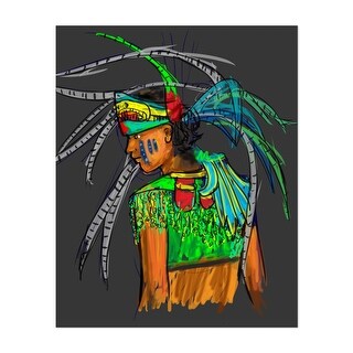 Mexica Boy Illustrations Animals Aztec Figurative Art Print/Poster ...