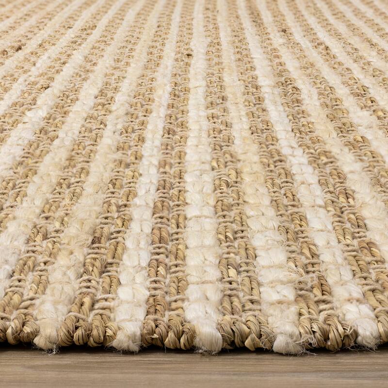 Nairobi Collection - Beige Intricate Weave Rug