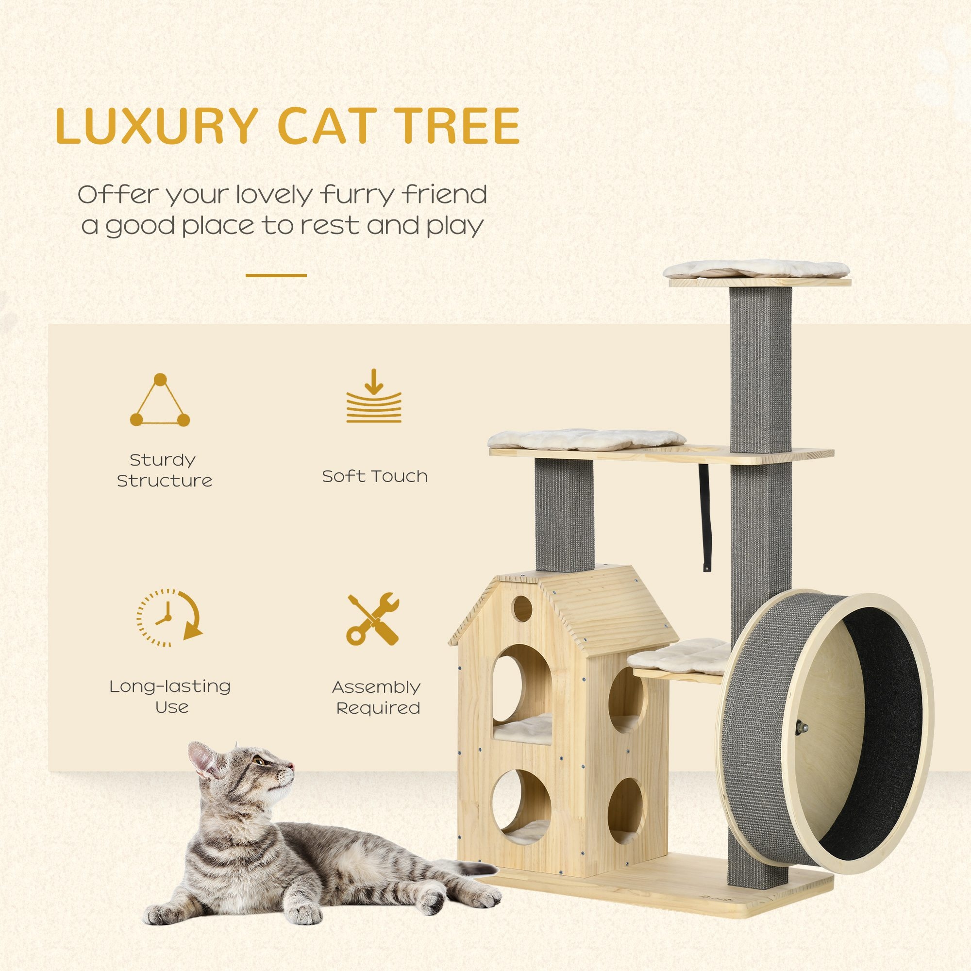 Cat wheel shop tower