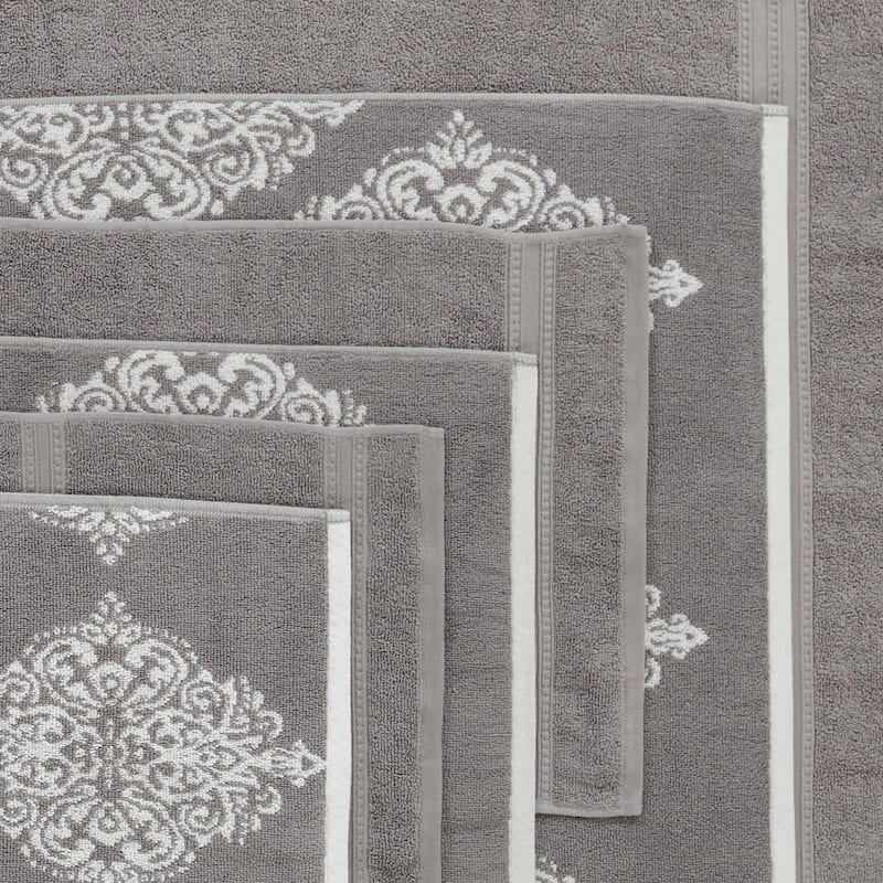 Modern Threads Artesia Damask 6 Piece Yarn Dyed Jacquard Towel Set