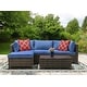 preview thumbnail 12 of 20, 3 Pieces Wicker Patio Outdoor Sectional Set
