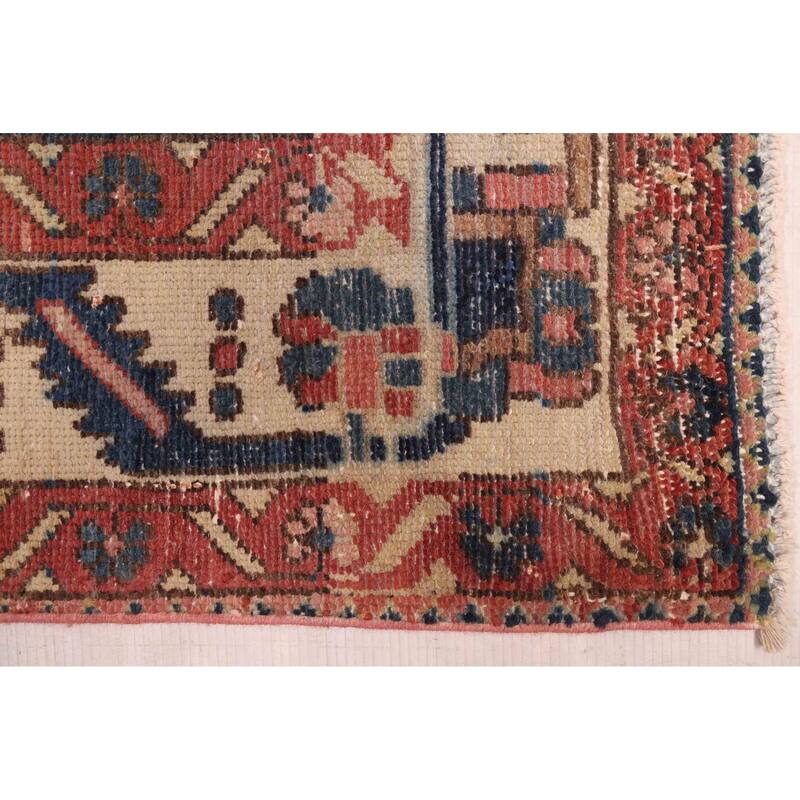 ECARPETGALLERY Hand-knotted Kayseri Vintage Navy, Red Wool Rug - 4'10 x 6'3