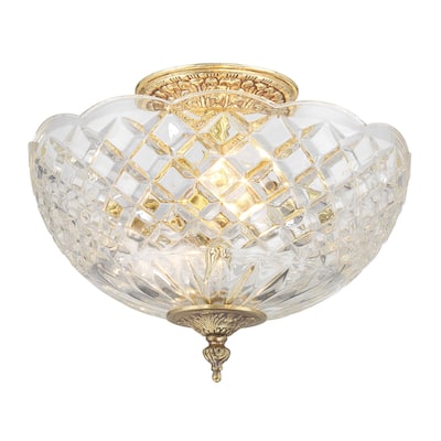 Crystorama Lighting Group Cortland 2 Light 10" Wide Semi Flush Ceiling