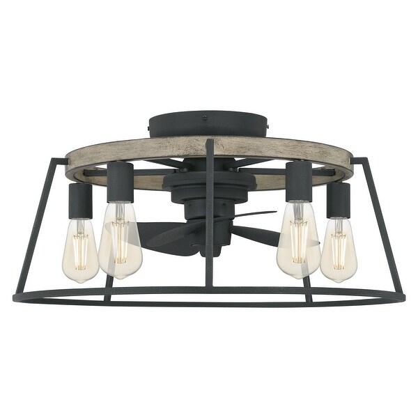 Quoizel Brockton Grey Ash 5-light Fandelier. Opens flyout.
