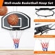 preview thumbnail 3 of 7, Roomfitters Wall-Mounted Basketball Hoop, 28.5x18 Inch Shatterproof Backboard, Folding Hoop with All-Weather Mesh, Black+Blue