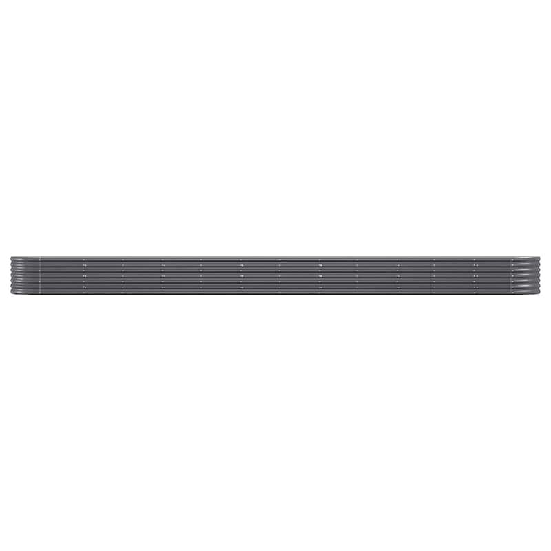 vidaXL Garden Raised Bed Anthracite Powder-coated steel Extra Long - 201.6 x 201.6 x 14.2