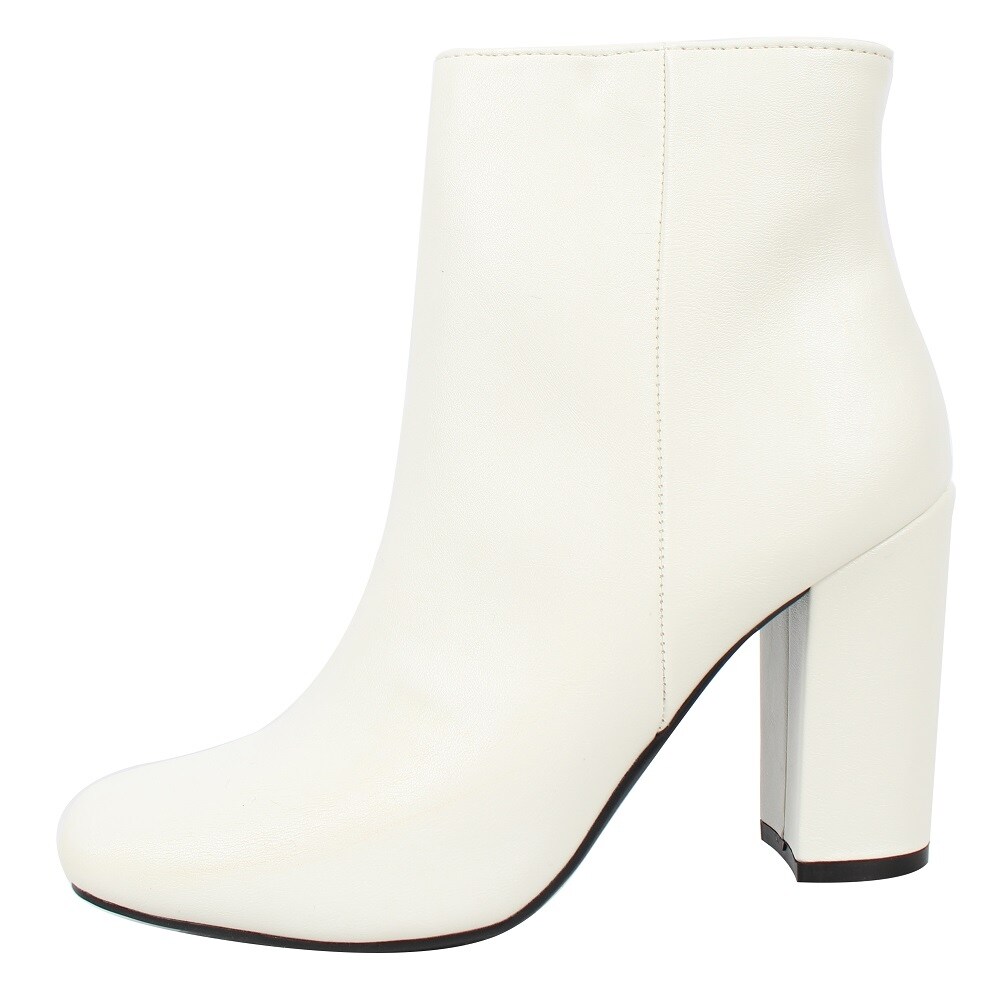 bamboo chunky heel boots