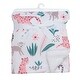 preview thumbnail 5 of 5, Lambs & Ivy Enchanted Safari Animals White Ultra Soft Jungle Baby Blanket