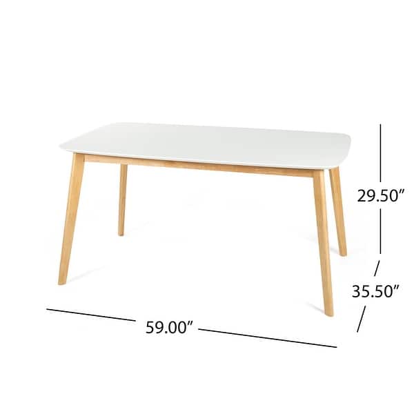 dimension image slide 1 of 3, Christopher Knight Home Nyala Wood Dining Table