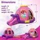 preview thumbnail 3 of 3, Disney Princess Carriage Inflatable Pink Bounce House with Slide and Ball Pit, Indoor Outdoor Bouncy Castle for Kids Ages 3-8