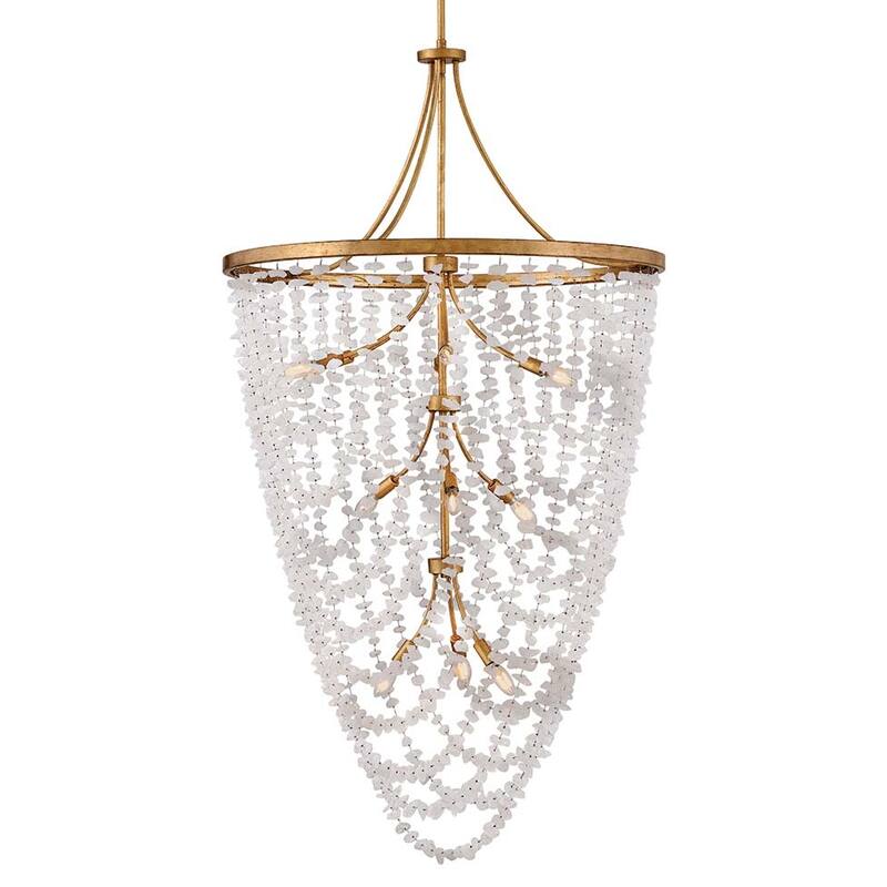 Fredrick Ramond FR41598 Myra 12 Light 35" Wide Ring Chandelier - Distressed Brass