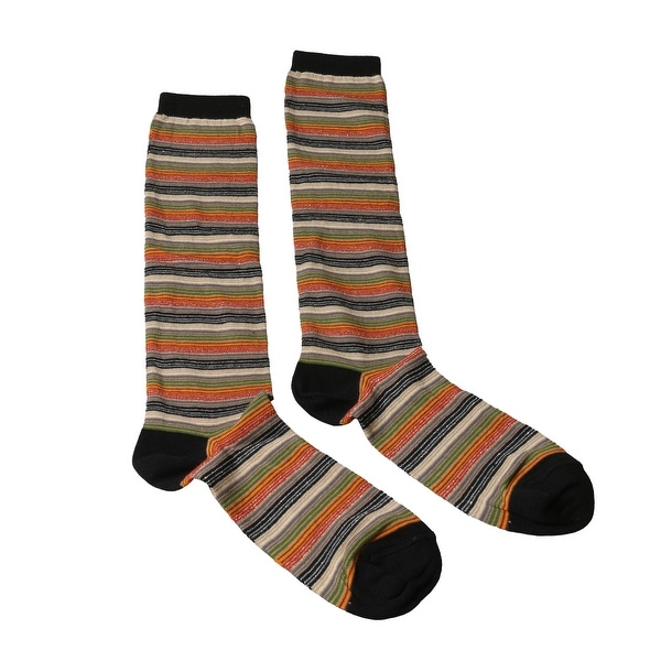 Missoni GM00CMD5218 0003 Green/Orange Knee Length Socks. Opens flyout.
