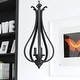 preview thumbnail 1 of 12, Monrovia 3 Light Teardrop Candle Pendant Oil Rubbed Bronze - 11.25-in W x 24-in H x 11.25-in D