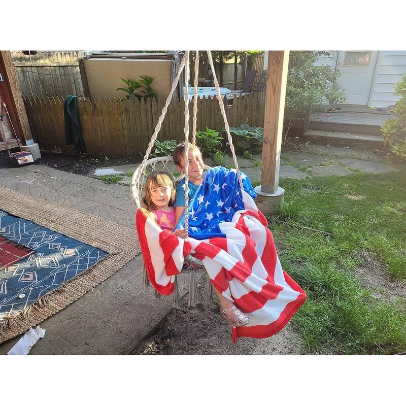 American Flag Oversized 50" x 70" Throw Blanket