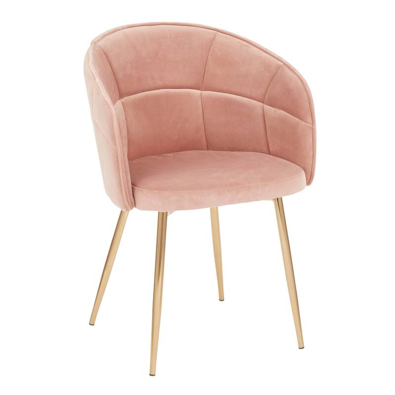 Silver Orchid Ralston Contemporary-Glam Velvet Upholstered Chair - N/A