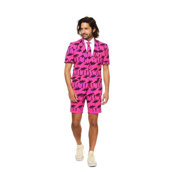 Black and Pink Men Adult Tropicool Suit - Extra Large - x-large