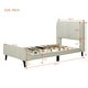 preview thumbnail 26 of 72, Twin/Full/Queen Size Velvet Upholstered Platform Bed Frame with Headboard and Wooden Slats Support, No Box Spring Needed