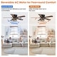 preview thumbnail 9 of 17, 48" Antique Wooden 5-Blade Black Flush Mount Ceiling Fan with Light