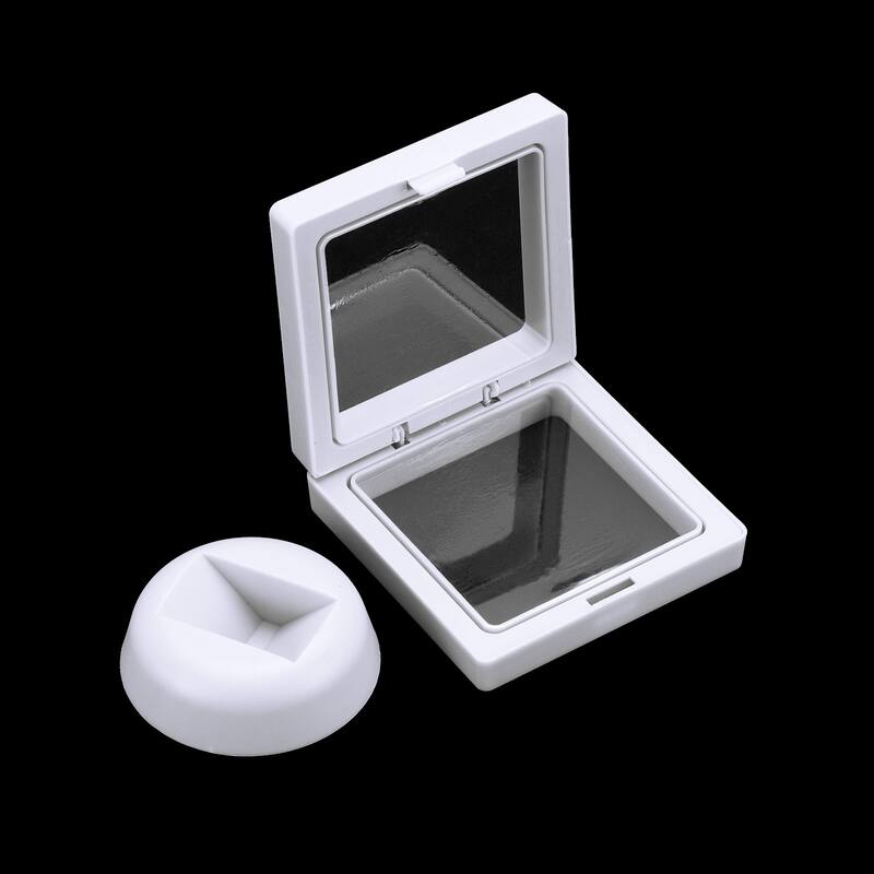 12 Pcs 3D Floating Display Case, Display Holder PE Jewelry Storage Box