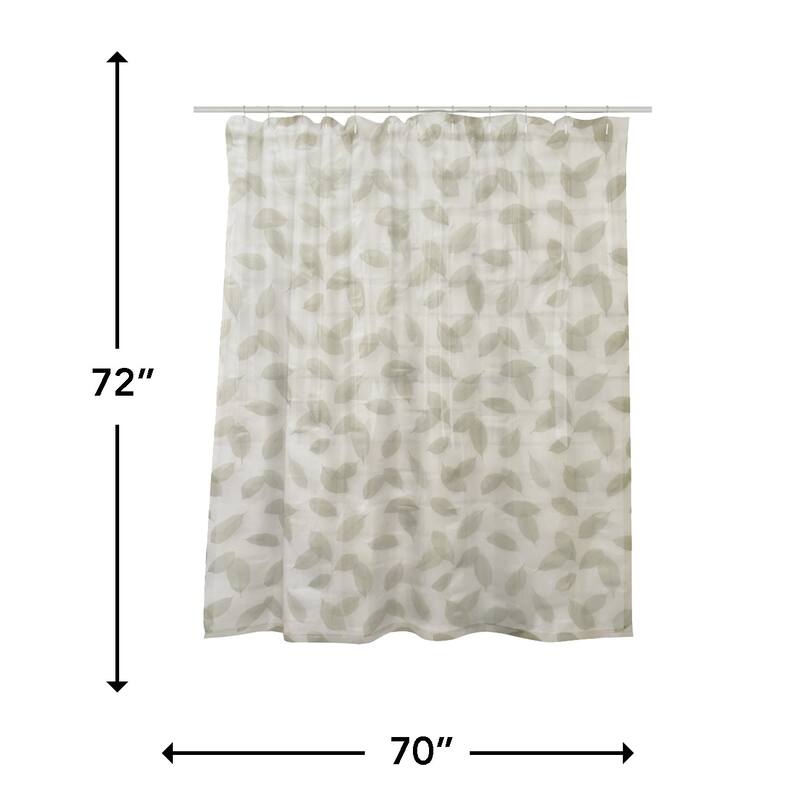 70" x 72" Leaf Pattern Shower Curtain